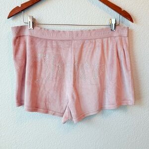 Juicy Couture Blush Pink Rhinestone Bling “JUICY” Sleepwear Sz XL